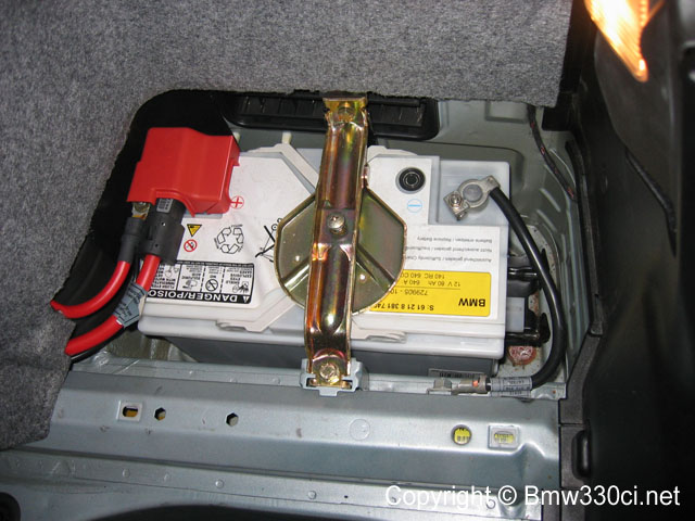 Bmw 330 battery location #5