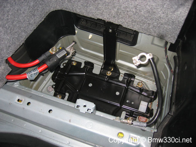 Bmw 330 battery location #1